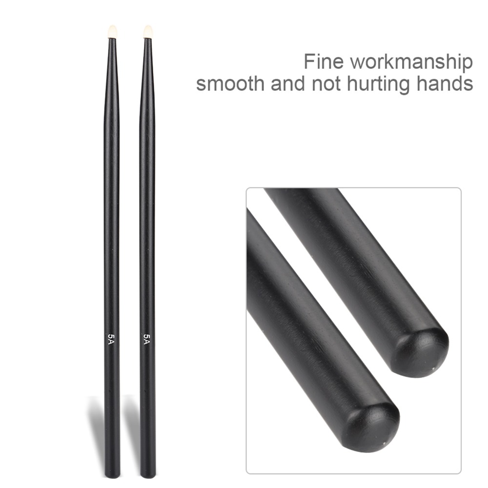 Drum Stick 5A - ​ Tongkat Drum 5A Hitam/Merah Pegangan