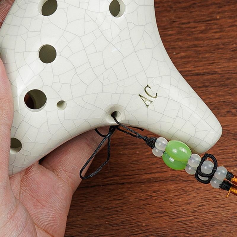 Ocarina Ceramic - M5TC Profesional 12 Lubang Keramik Ocarina