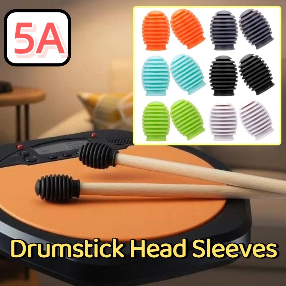 Drum Stick 5A - 2 Buah Penutup Drum Silikon Peredam
