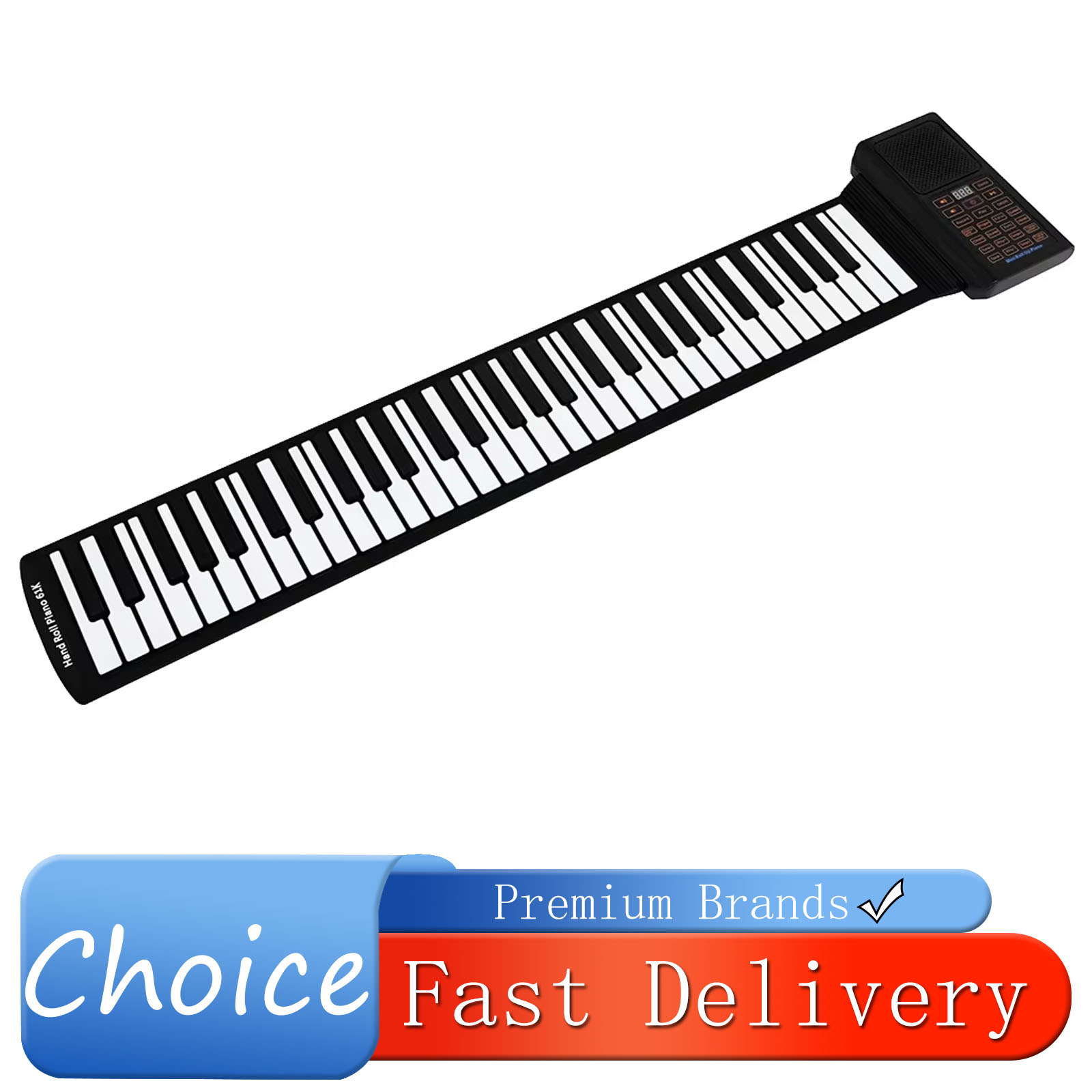 Keyboard Piano 61 Key - 61 Tombol Piano Mini Gulung Silikon
