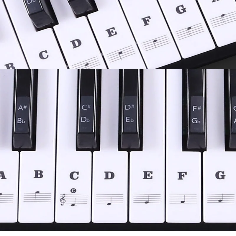 Keyboard Piano 61 Key - 1 Buah Stiker Latihan Piano untuk