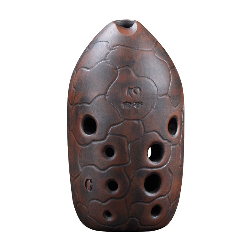 Ocarina Ceramic - 10 lubang tembikar Xun F Tone