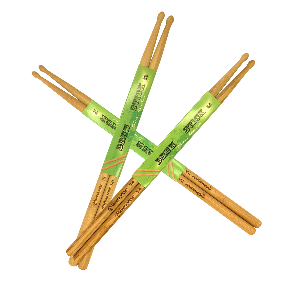 Drum Stick 5A - Miwayer 6 Inci Stik Drum Bambu