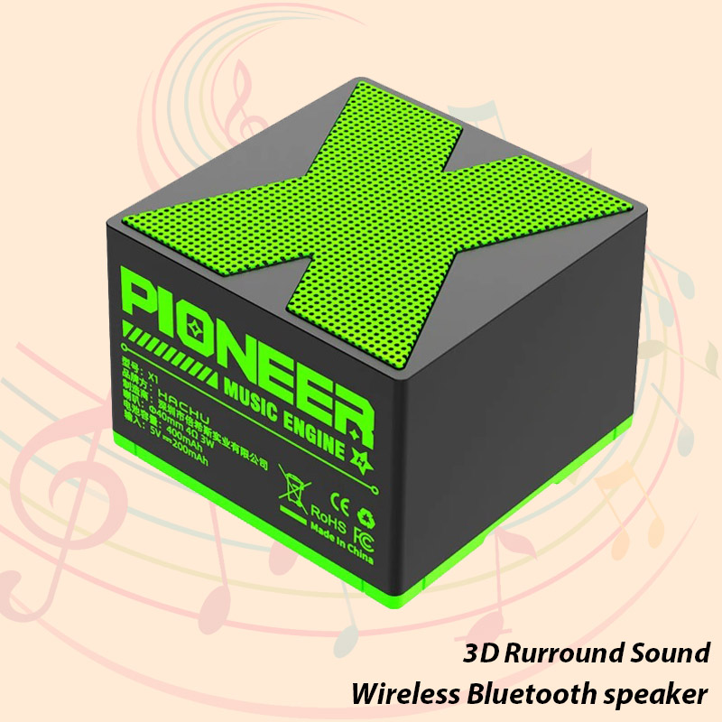 Audio Music Player - X1 Speaker Bluetooth nirkabel, Stereo musik