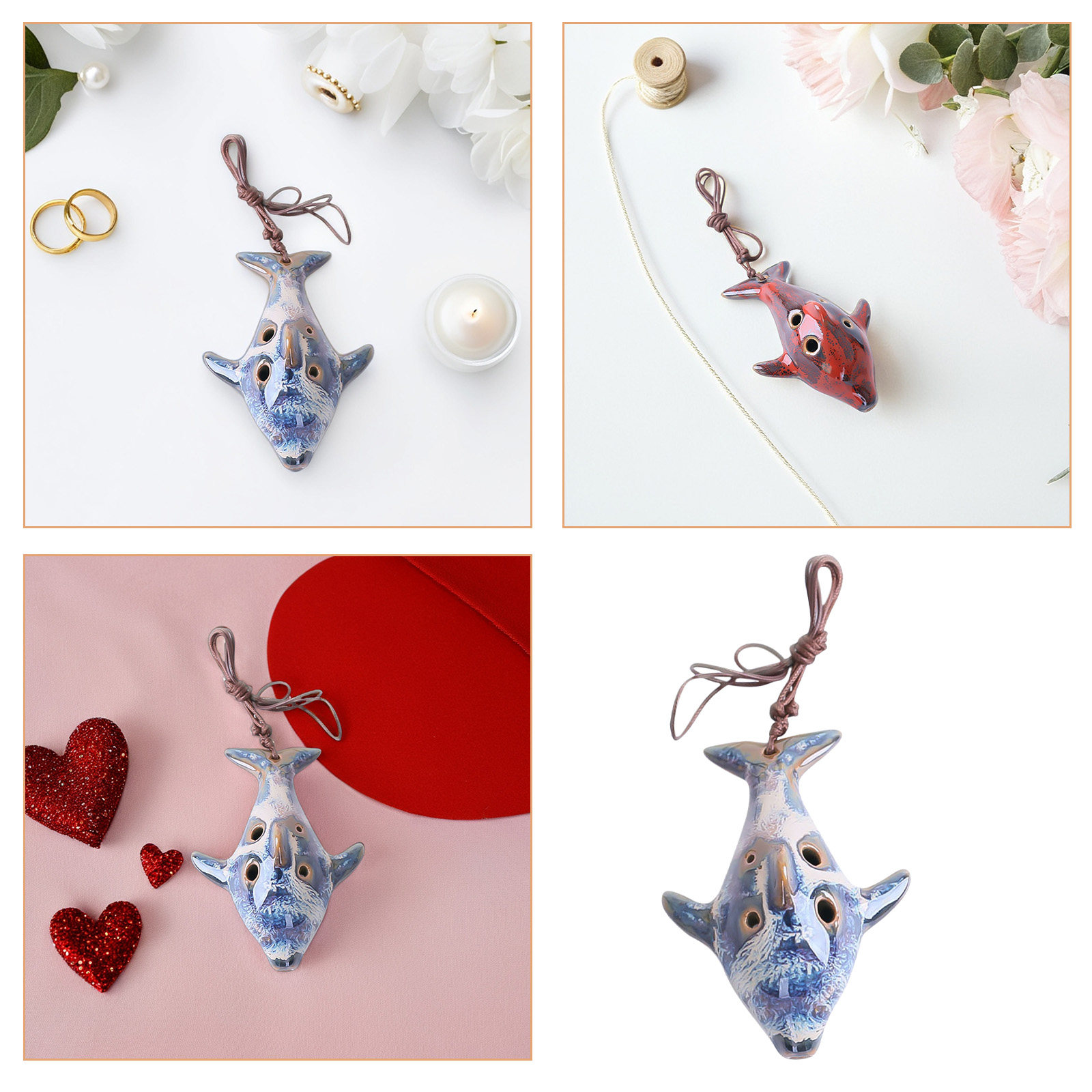 1 Buah Alat Musik Portabel Ser - Ocarina Ceramic ulasan dan harga