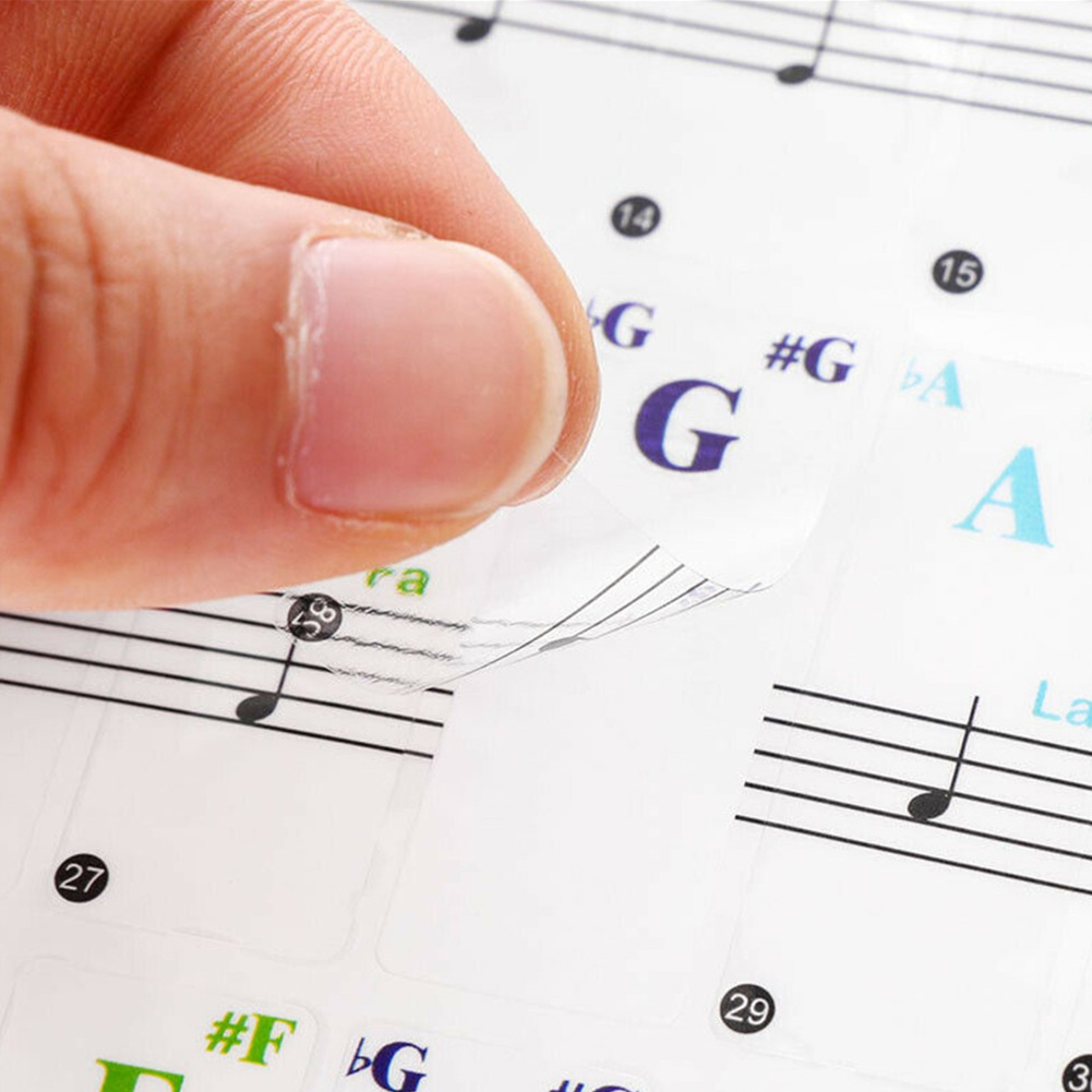 Stiker Keyboard Piano Transpar - Keyboard Piano 61 Key ulasan dan harga