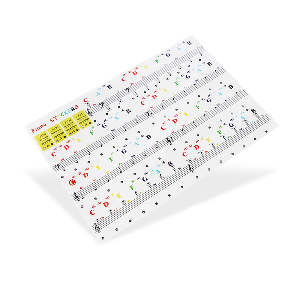 Stiker Keyboard Piano Transpar - Keyboard Piano 61 Key ulasan dan harga