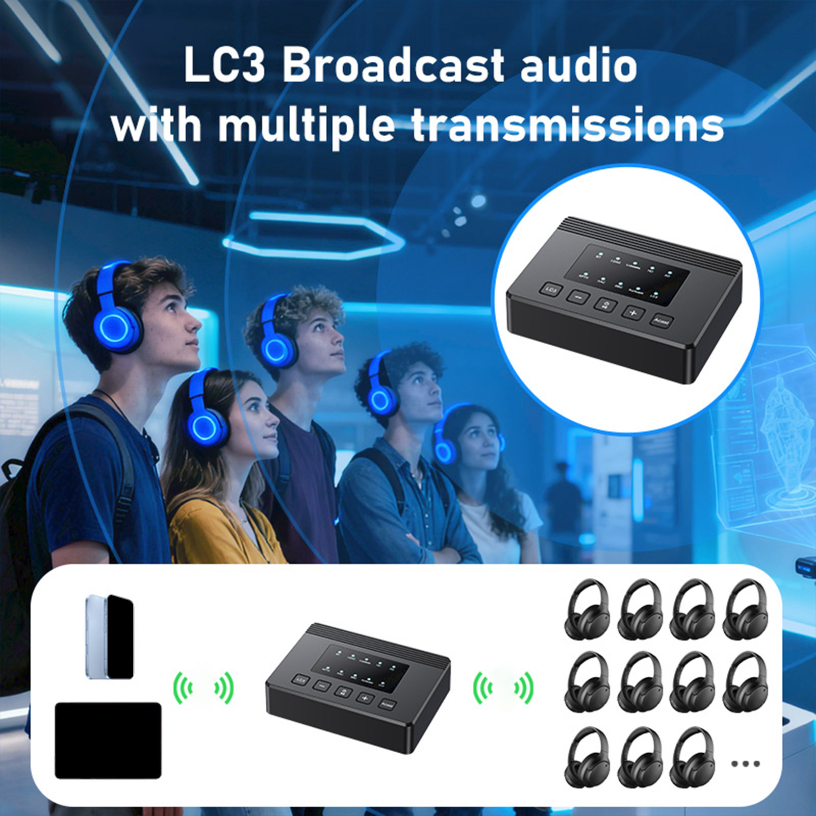 Penerima Audio Bluetooth 6.0 L - Audio Hd Music ulasan dan harga