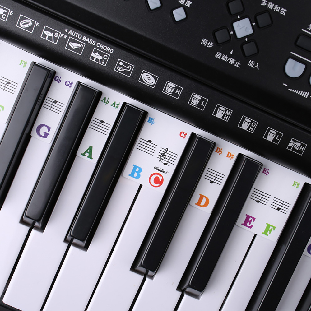 Stiker Keyboard Piano 88/61 To - Keyboard Piano 61 Key ulasan dan harga