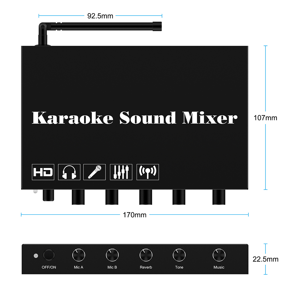 Mixer Audio Pengontrol Mixer A - Audio And Music Mixer ulasan dan harga