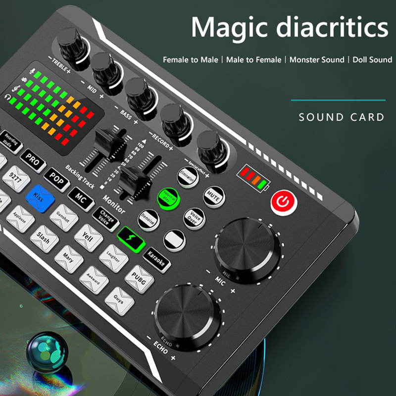 F998 kartu suara Live DJ, kart - Audio Music Tiktok ulasan dan harga