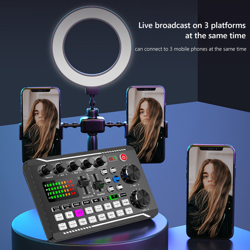 F998 kartu suara Live DJ, kart - Audio Music Tiktok ulasan dan harga