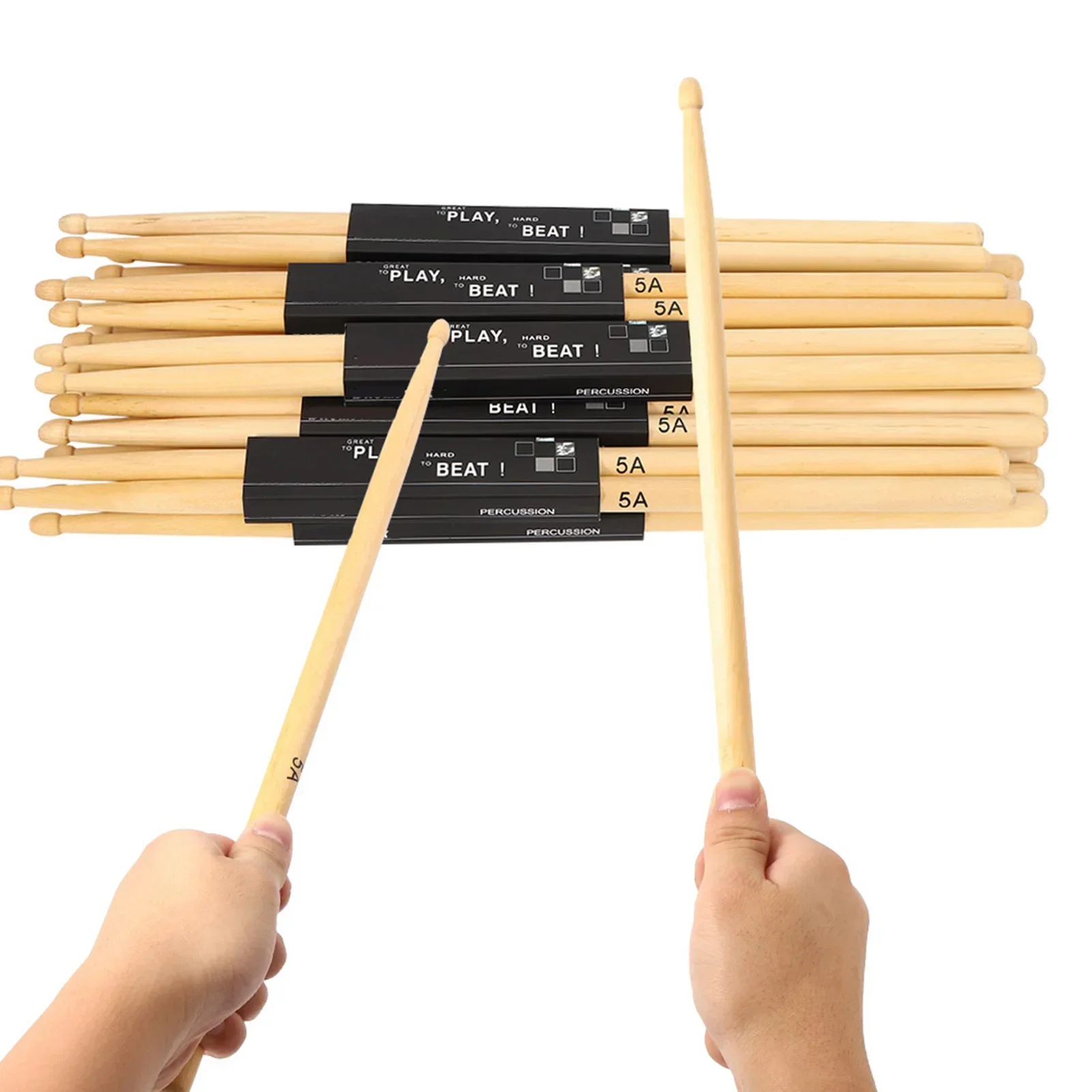 12 Pasang Stik Drum Bentuk Tet - Drum Stick 5A ulasan dan harga