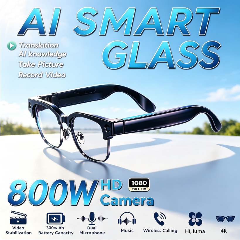 Kacamata Pintar 800W HD Pixel  - Audio Hd Music ulasan dan harga