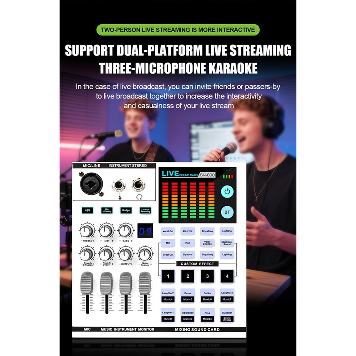 DTC5 SN800 Kartu Suara Live Pe - Audio And Music Mixer ulasan dan harga