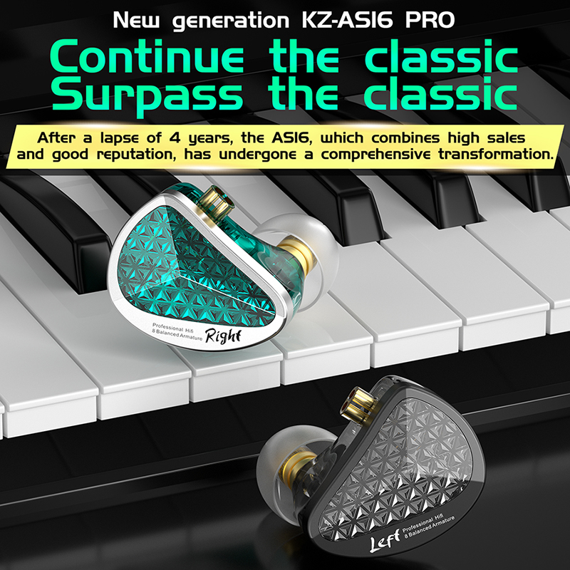 KZ AS16 PRO Headphone Berkabel - Music Audio Pro ulasan dan harga