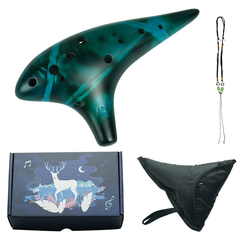 Ocarina Keramik 12 Lubang Kunc - Ocarina Ceramic ulasan dan harga