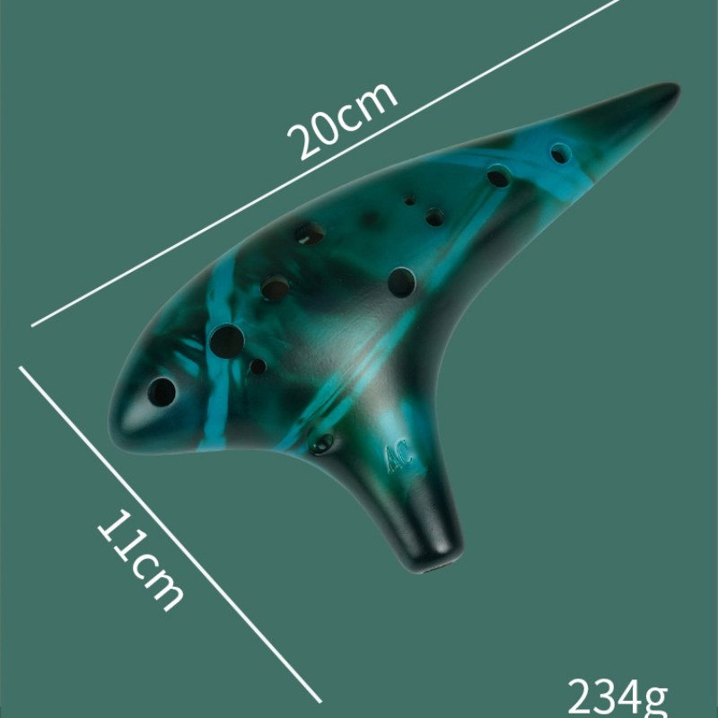 Ocarina Keramik 12 Lubang Kunc - Ocarina Ceramic ulasan dan harga